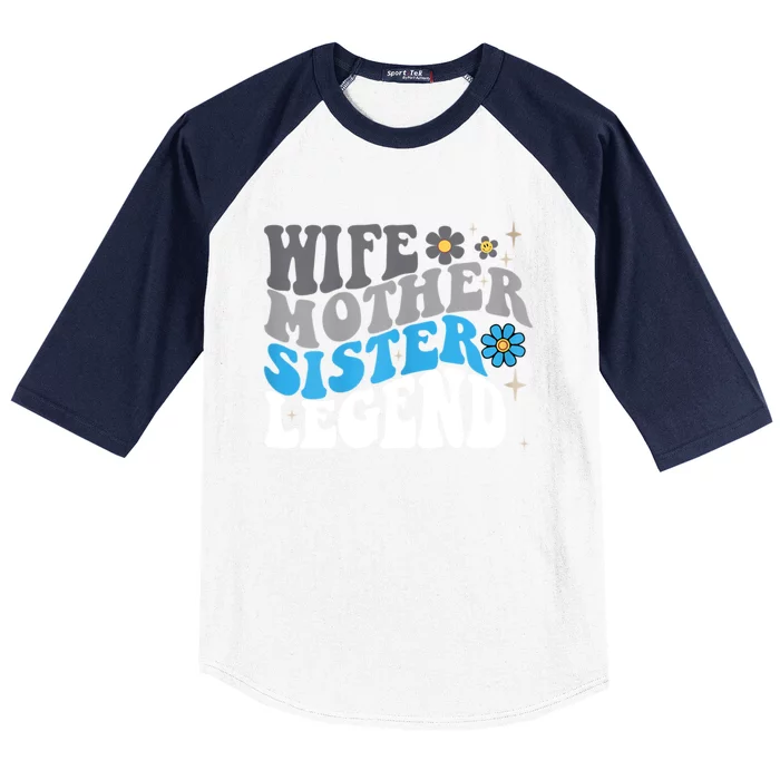 Wife Mother Sister Legend Best Mom Mama Mothers Day Baseball Sleeve Shirt