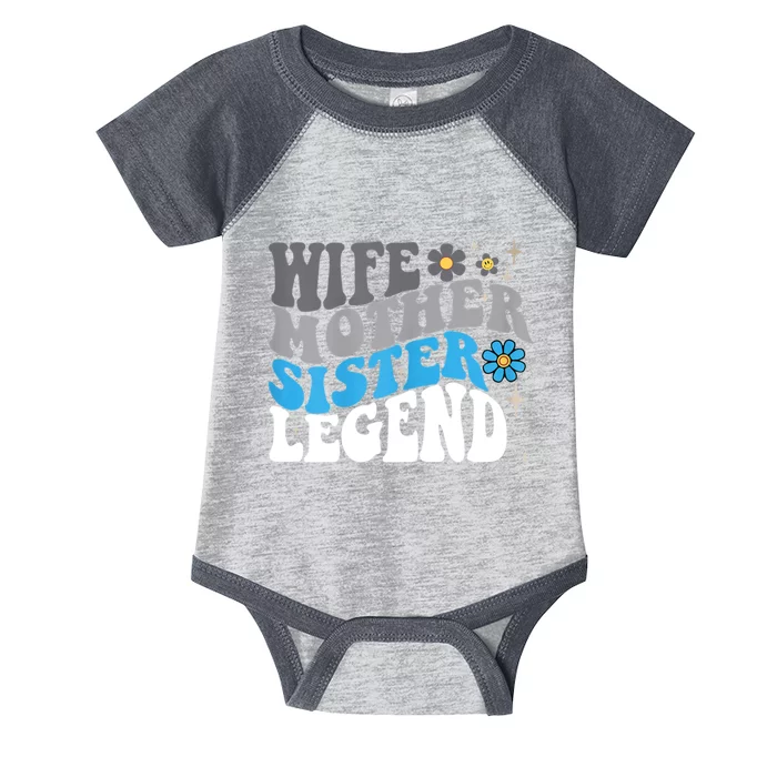 Wife Mother Sister Legend Best Mom Mama Mothers Day Infant Baby Jersey Bodysuit