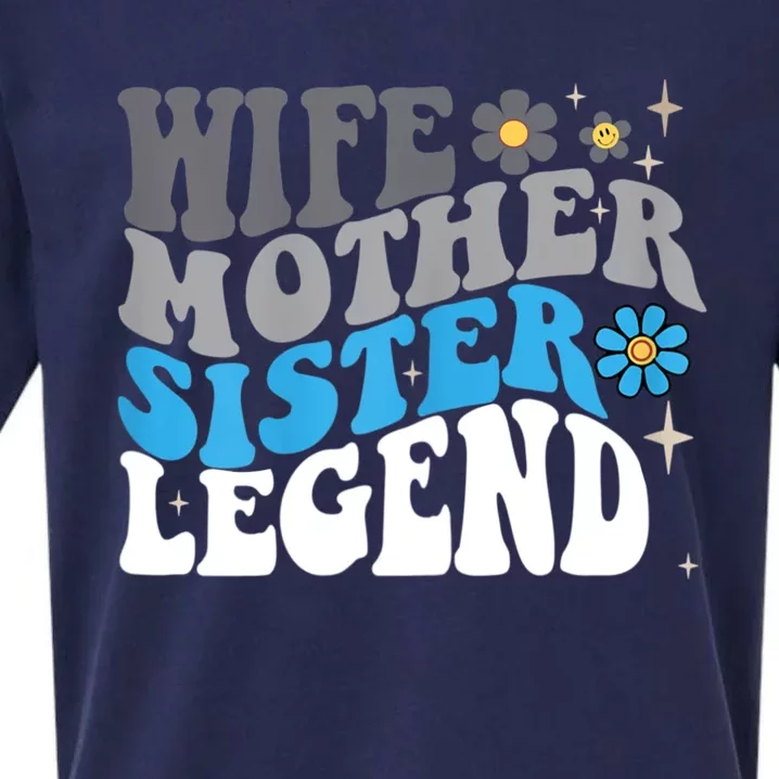 Wife Mother Sister Legend Best Mom Mama Mothers Day Sueded Cloud Jersey T-Shirt