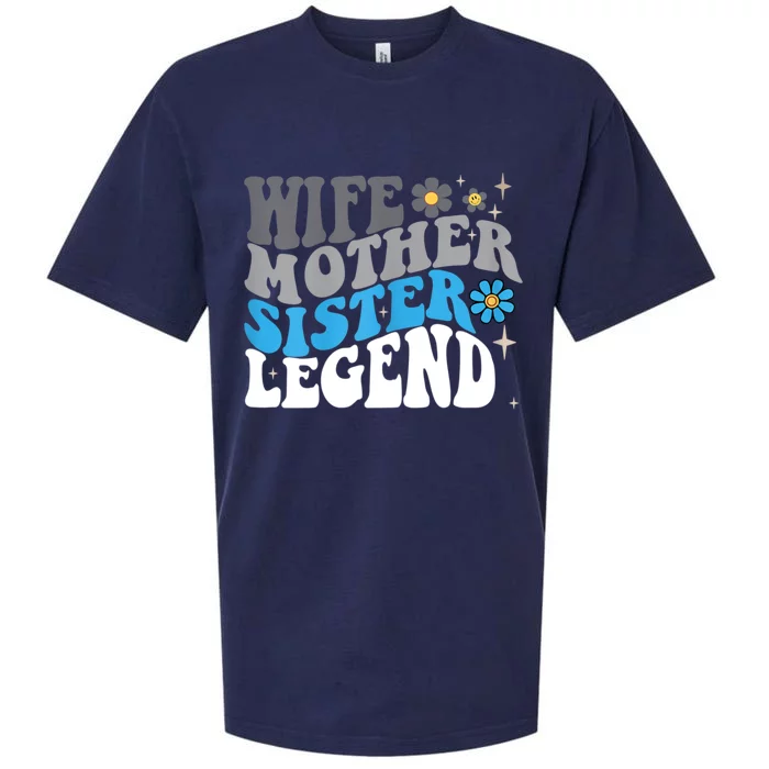 Wife Mother Sister Legend Best Mom Mama Mothers Day Sueded Cloud Jersey T-Shirt