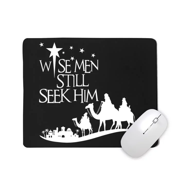 Wise Man Still Seek Him Christian Christmas Jesus Design Mousepad