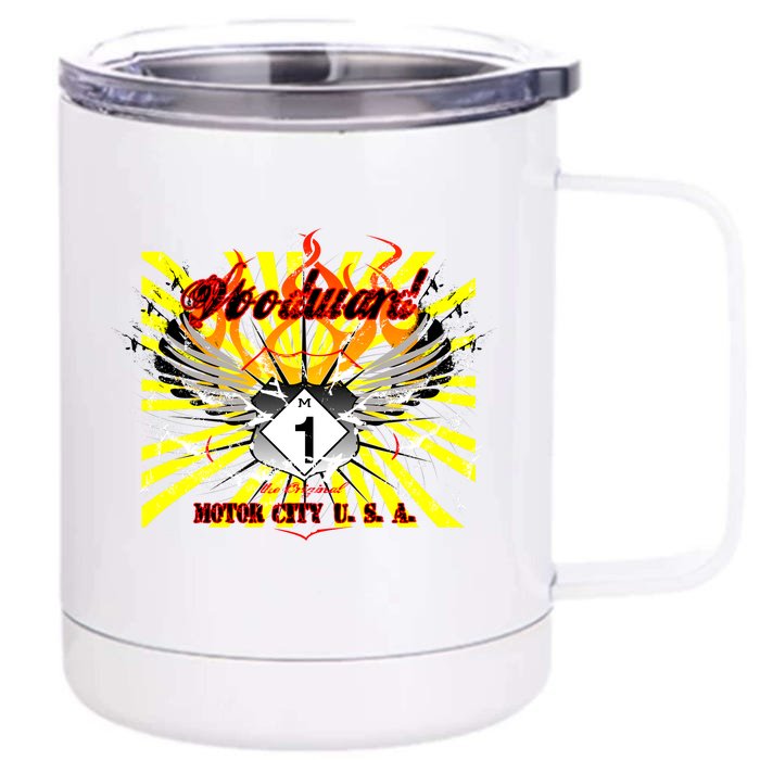 Woodward M1 The Original Motor City USA Front & Back 12oz Stainless Steel Tumbler Cup