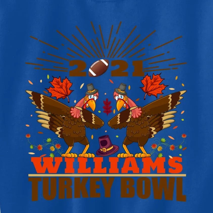 Williams Matching Thanksgiving Outfits Dabbing Turkey Bowl Cool Gift Kids Sweatshirt