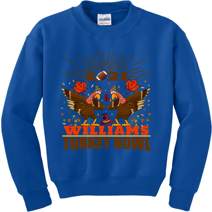 Williams Matching Thanksgiving Outfits Dabbing Turkey Bowl Cool Gift Kids Sweatshirt