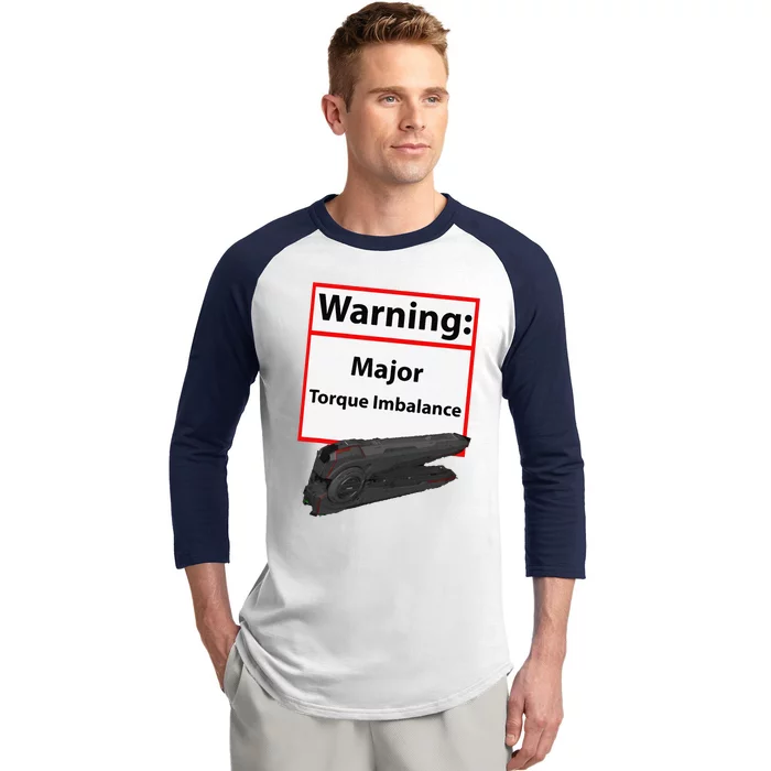 Warning Major Torque Imbalance Baseball Sleeve Shirt