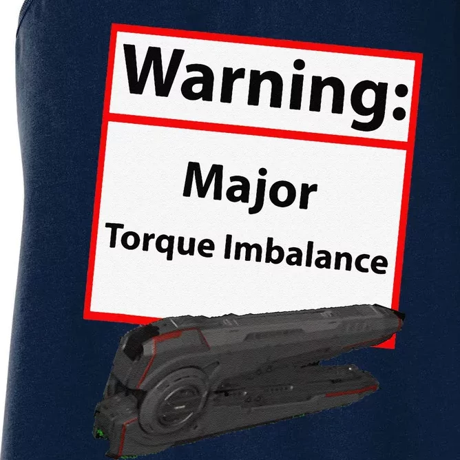 Warning Major Torque Imbalance Women's Racerback Tank