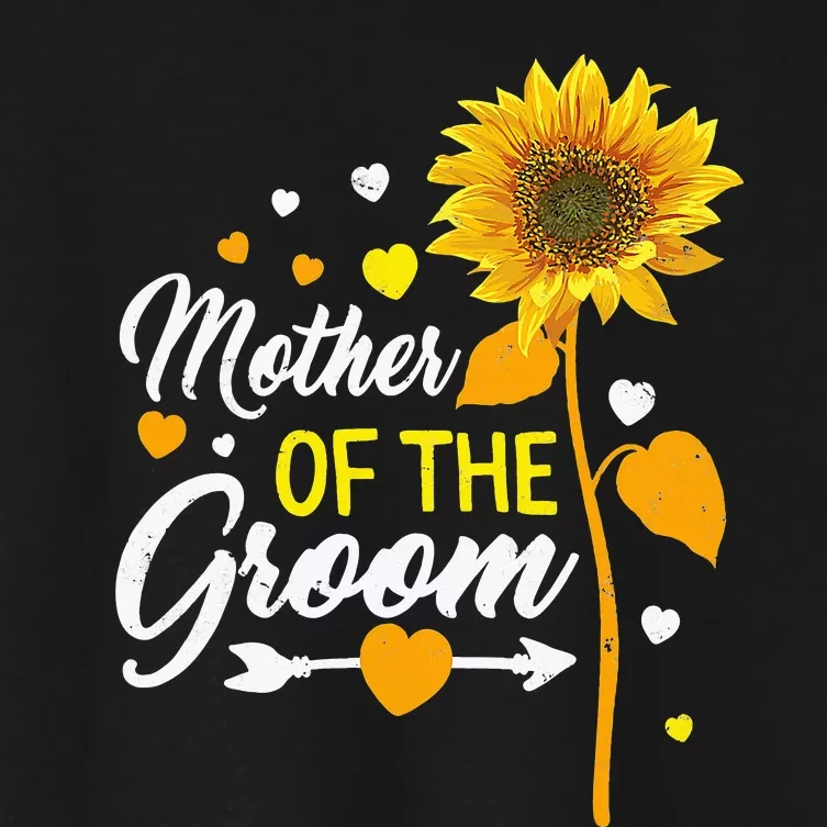 Wedding Matching Tee Mother of the Groom Sister Of The Groom Women's Crop Top Tee