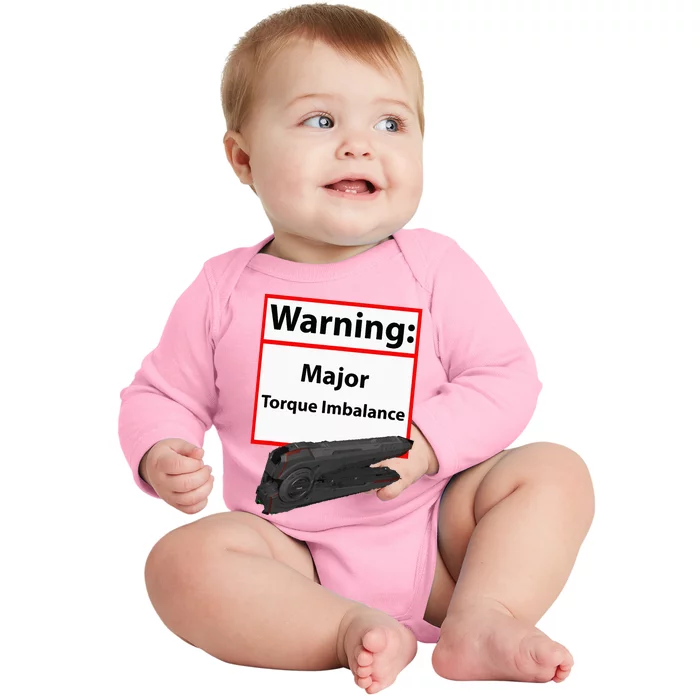 Warning Major Torque Imbalance Baby Long Sleeve Bodysuit