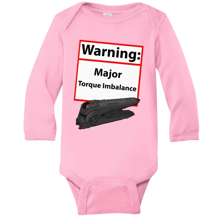 Warning Major Torque Imbalance Baby Long Sleeve Bodysuit