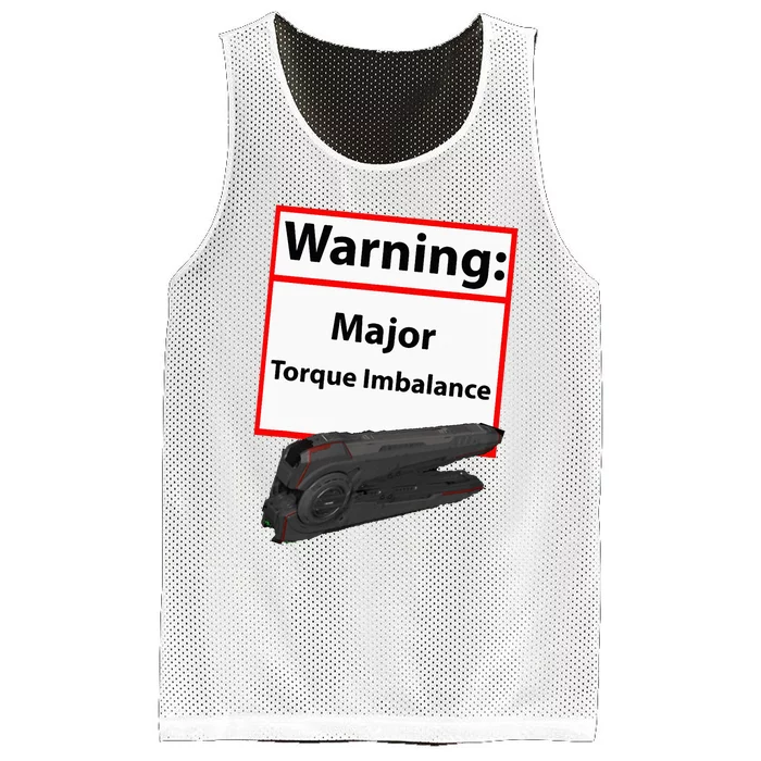 Warning Major Torque Imbalance Mesh Reversible Basketball Jersey Tank