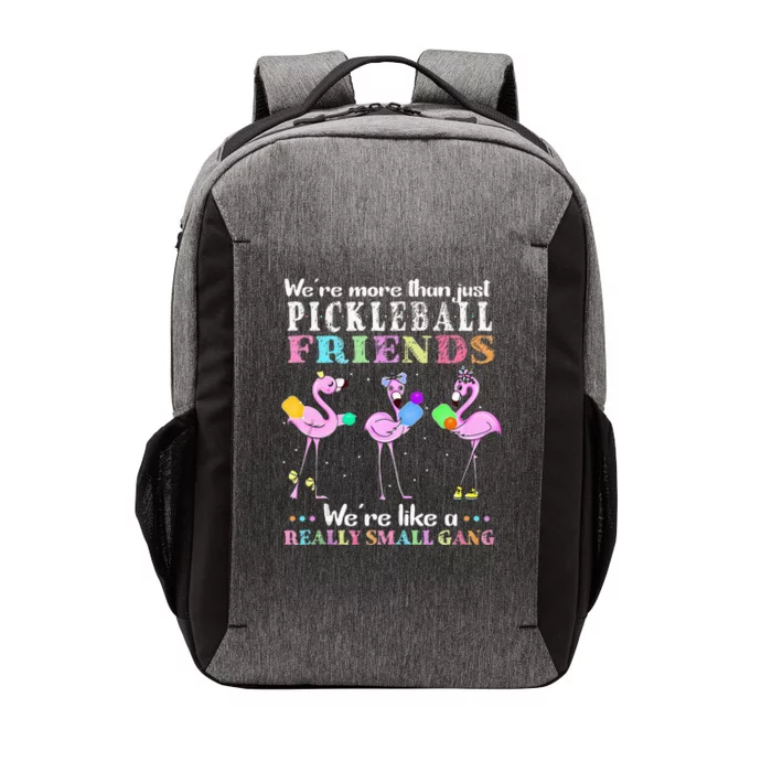 WeRe More Than Just Pickleball Friends Flamingo Vector Backpack