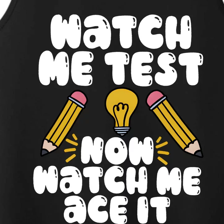 Watch Me Test Now Watch Me Ace It Test Day Performance Tank