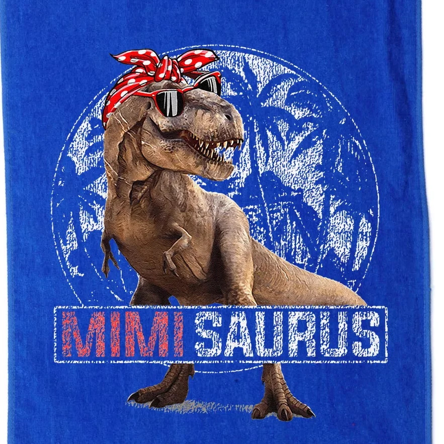 Womens Mimisaurus T Rex Dinosaur Funny Mimi Saurus Family Matching Platinum Collection Golf Towel