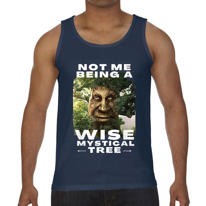 Wise Mystical Tree Face Old Mythical Oak Tree Funny Meme Comfort Colors® Tank Top