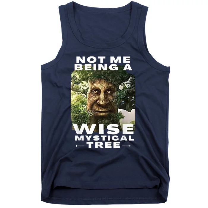 Wise Mystical Tree Face Old Mythical Oak Tree Funny Meme Kids T-Shirt