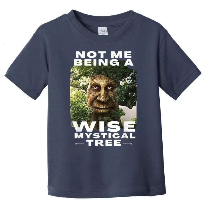 Wise Mystical Tree Face Old Mythical Oak Tree Funny Meme T-Shirt