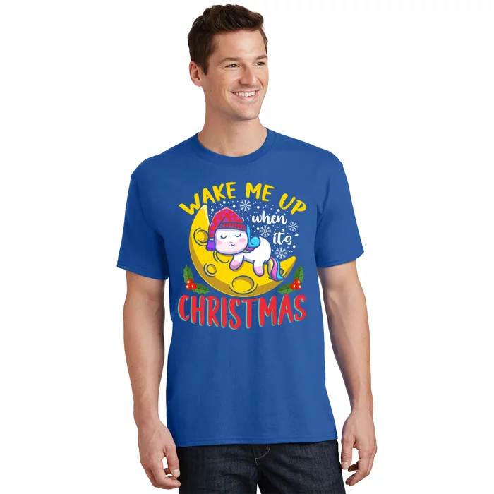 Wake Me Up For Christmas Pajama Christmas Gift T-Shirt