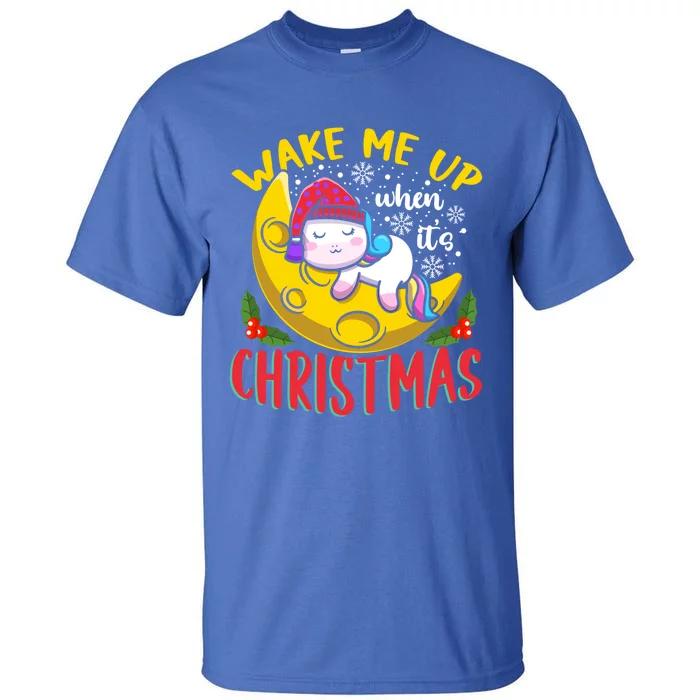 Wake Me Up For Christmas Pajama Christmas Gift Tall T-Shirt