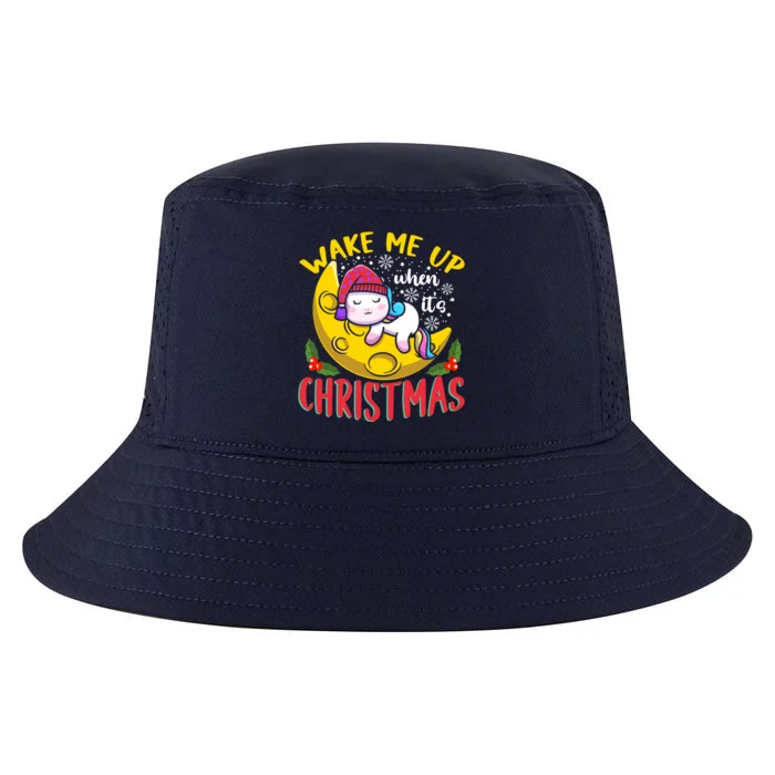 Wake Me Up For Christmas Pajama Christmas Gift Cool Comfort Performance Bucket Hat