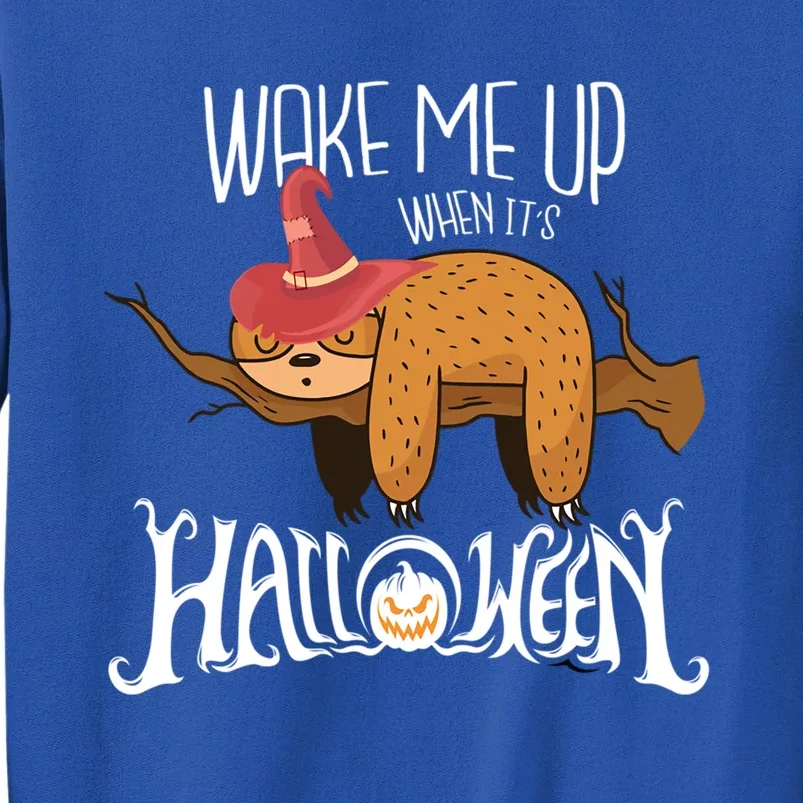 Wake Me Up When Its Halloween Sloth Gift Sweatshirt