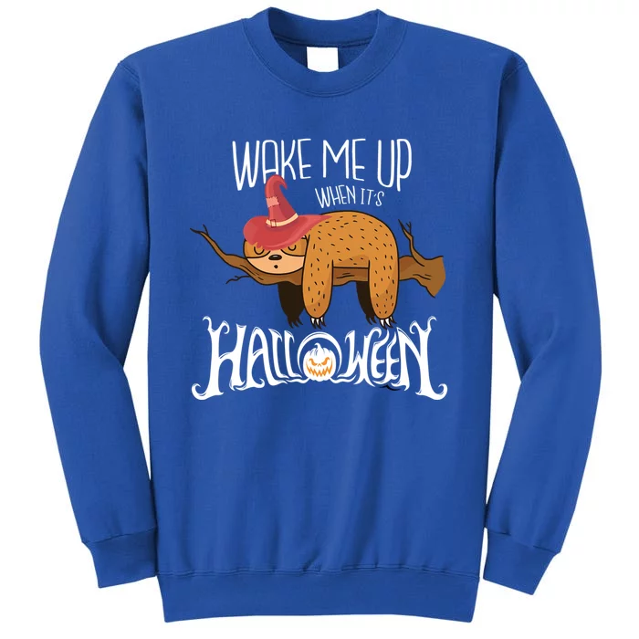 Wake Me Up When Its Halloween Sloth Gift Sweatshirt