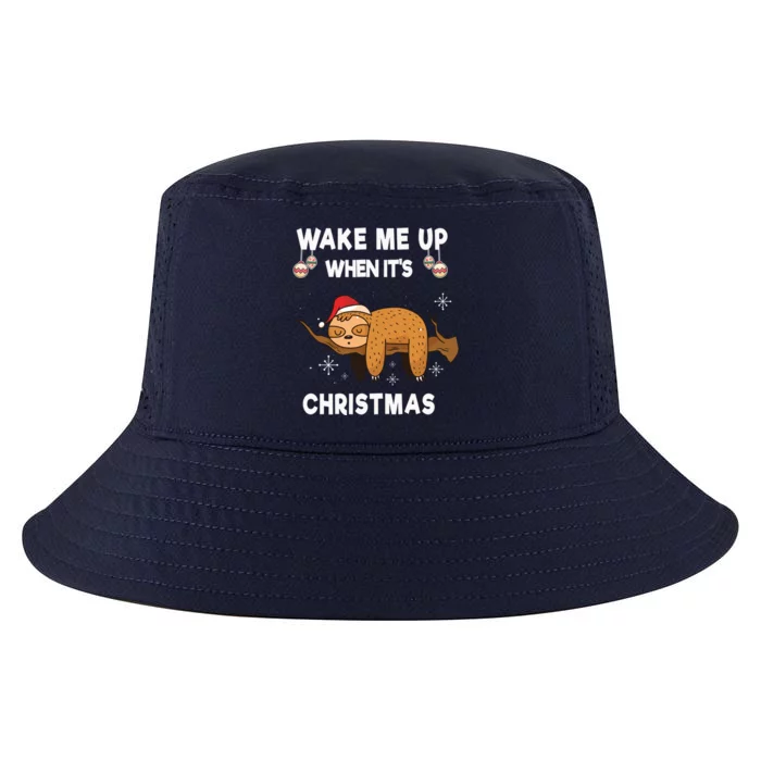 Wake Me Up When ItS Christmas Meaningful Gift Cool Comfort Performance Bucket Hat