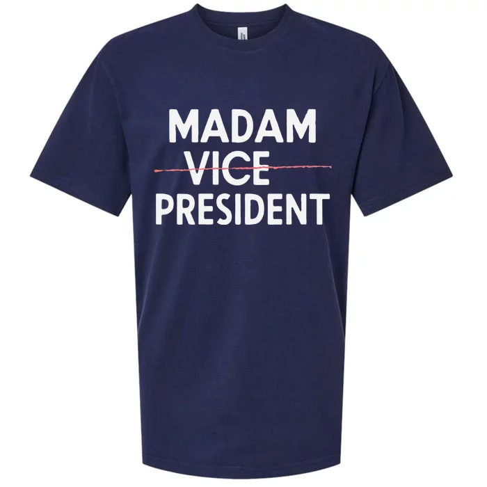 Women Madam Vice President Kamala Harris For President Gift Sueded Cloud Jersey T-Shirt