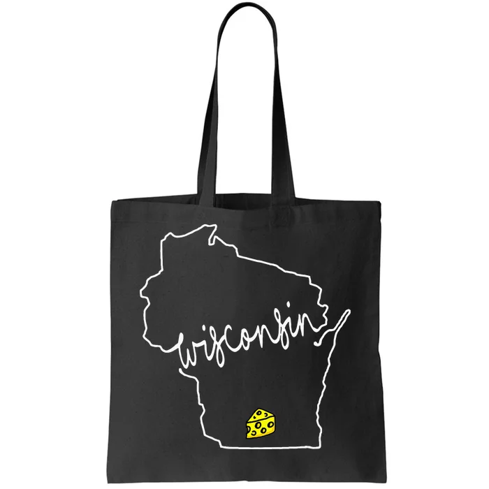 Womens Madison Wisconsin Cheese Funny WI Home State Tote Bag