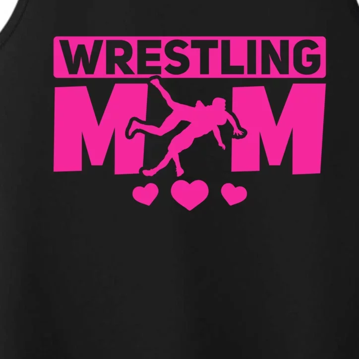 Wrestling Mama Wrestle Wrestler Mom I Wrestling Mom Gift Performance Tank