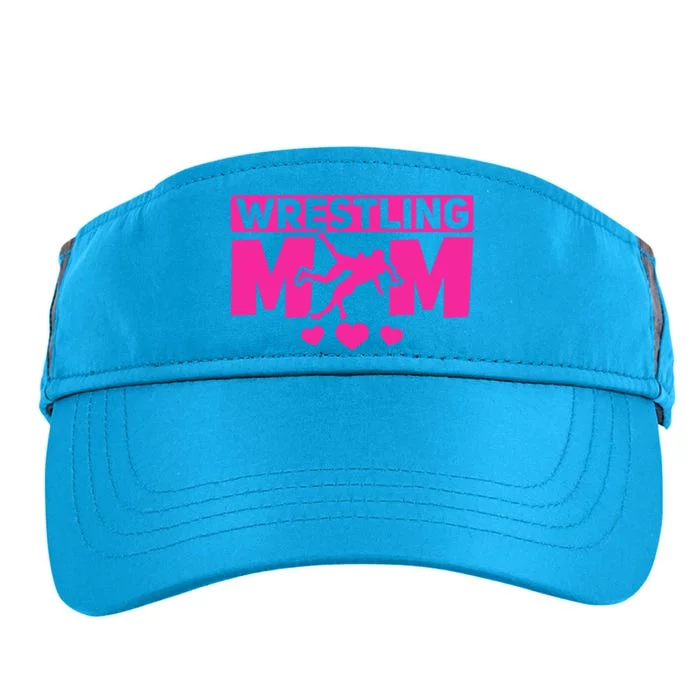 Wrestling Mama Wrestle Wrestler Mom I Wrestling Mom Gift Adult Drive Performance Visor