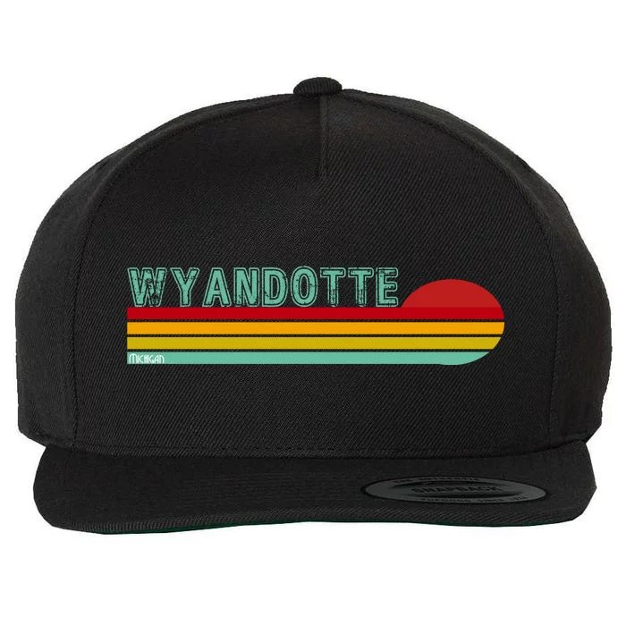 Wyandotte Michigan Wool Snapback Cap