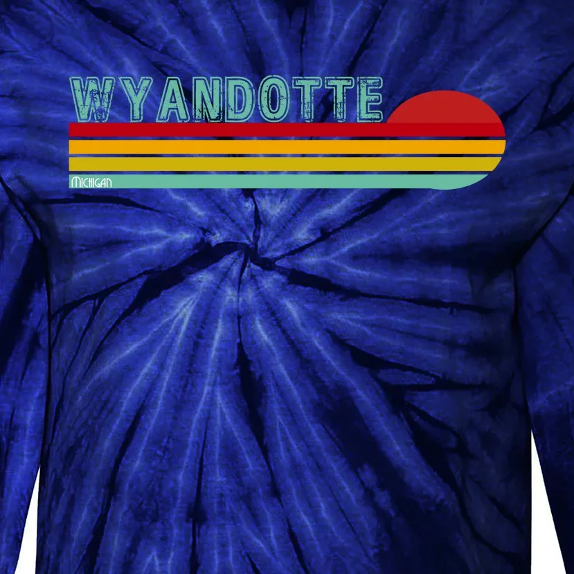 Wyandotte Michigan Tie-Dye Long Sleeve Shirt