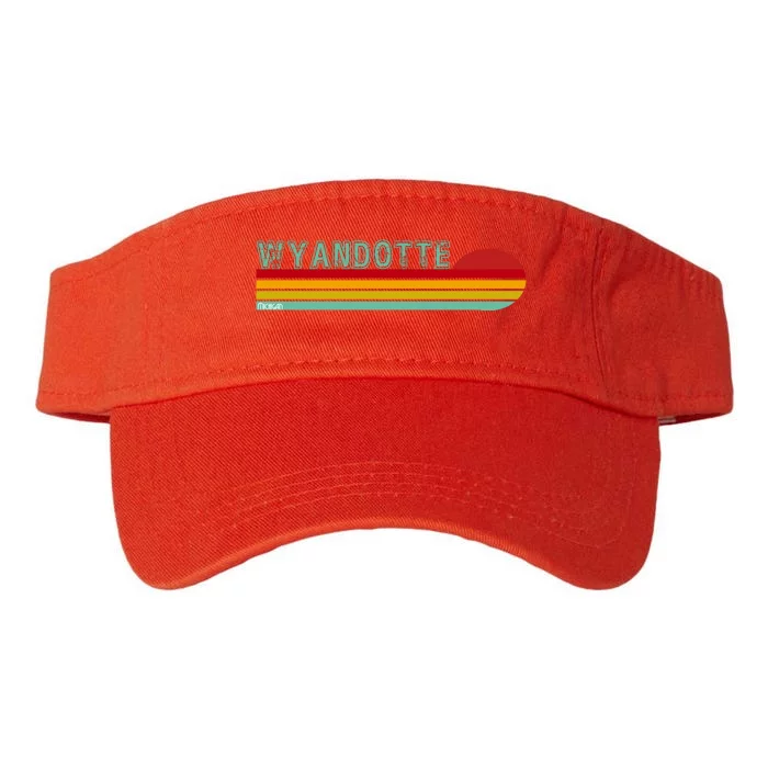 Wyandotte Michigan Valucap Bio-Washed Visor