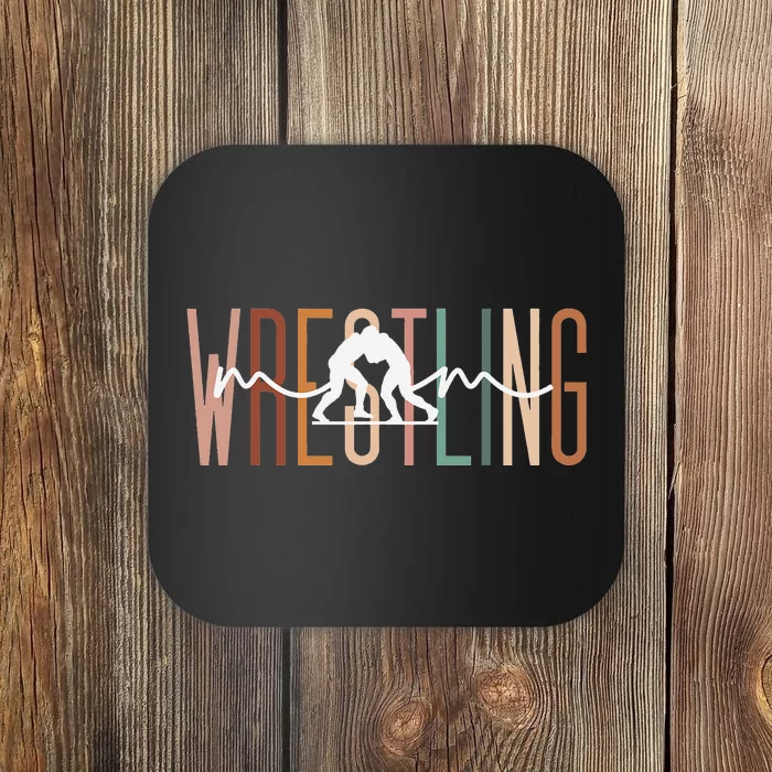 Wrestling Mom Wrestling Mama Cute Mom Life Wrestling Coaster