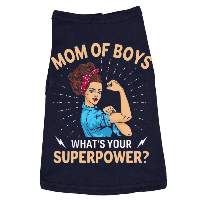 Womens Mom, What's Your Superpower, Mommy Gifts Doggie Tank