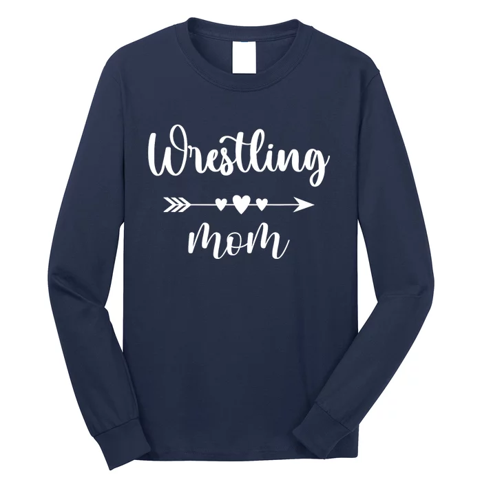 Wrestling Mom Wo Wrestler Gift Wrestling Martial Arts Long Sleeve Shirt