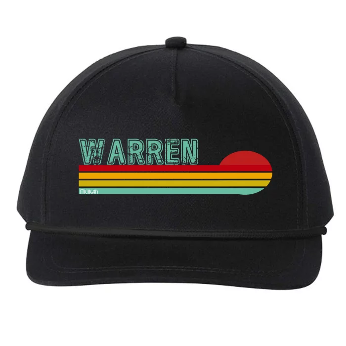 Warren Michigan Snapback Five-Panel Rope Hat