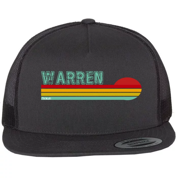 Warren Michigan Flat Bill Trucker Hat