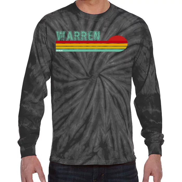 Warren Michigan Tie-Dye Long Sleeve Shirt