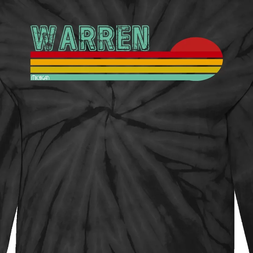 Warren Michigan Tie-Dye Long Sleeve Shirt