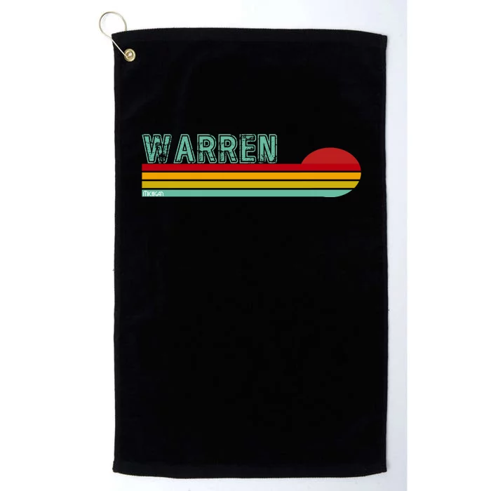 Warren Michigan Platinum Collection Golf Towel