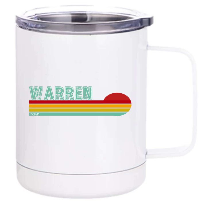 Warren Michigan Front & Back 12oz Stainless Steel Tumbler Cup