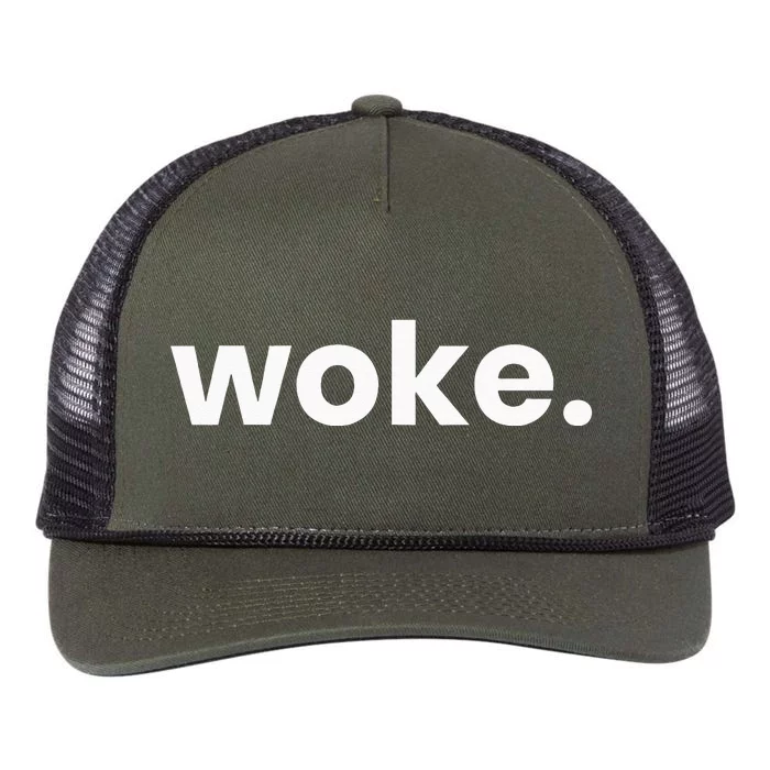 Woke Movement Woke AF Woke Definition and Meaning of Woke Retro Rope Trucker Hat Cap