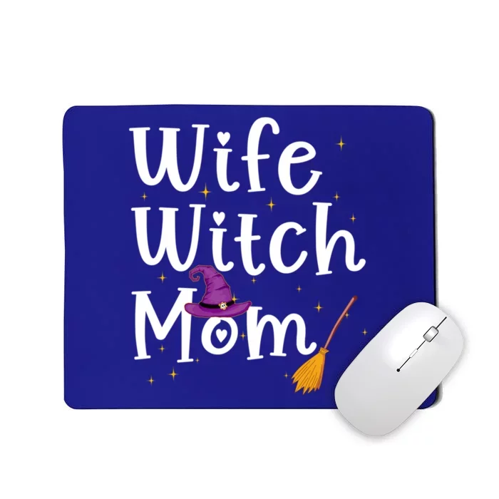 Wife Mom Witch Funny Halloween Costume For Mommy Gift Mousepad