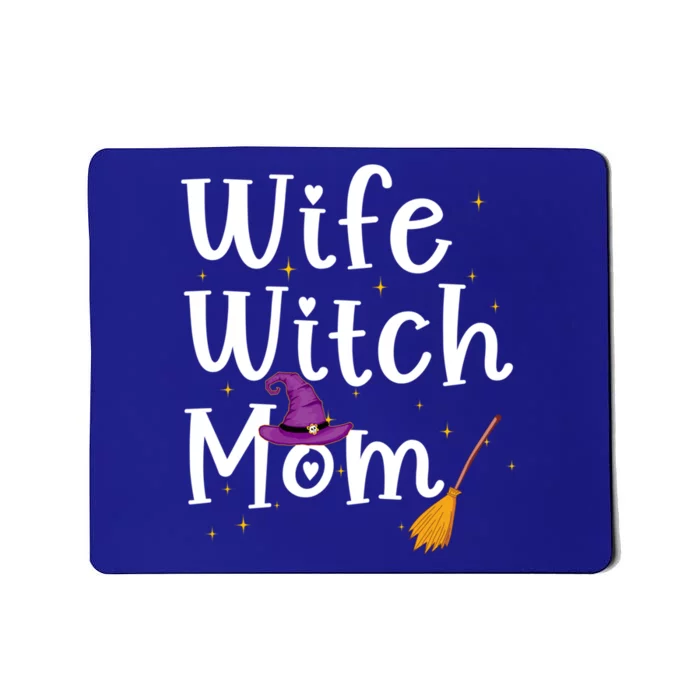 Wife Mom Witch Funny Halloween Costume For Mommy Gift Mousepad