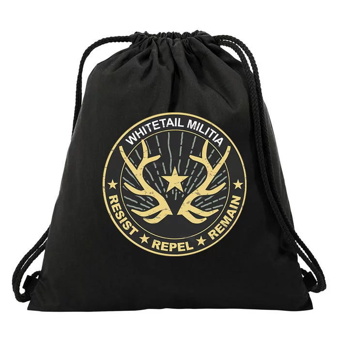 Whitetail Militia Drawstring Bag