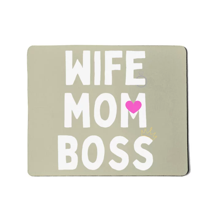 Wife Mom Women's Empowerment International Women's Day Mousepad