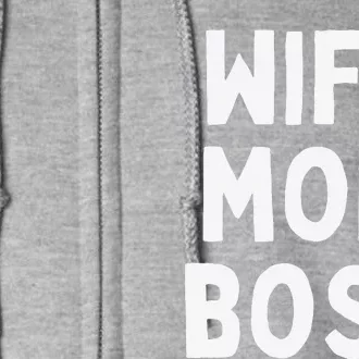 Wife Mom Women's Empowerment International Women's Day Full Zip Hoodie