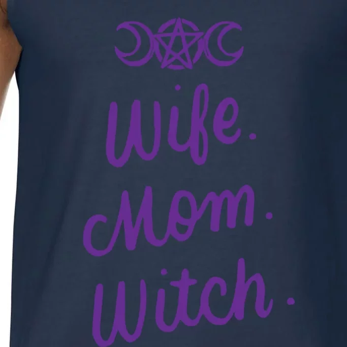 Wife Mom Witch Funny Halloween Funny Gift Witchcraft Wicca Gift Comfort Colors® Tank Top