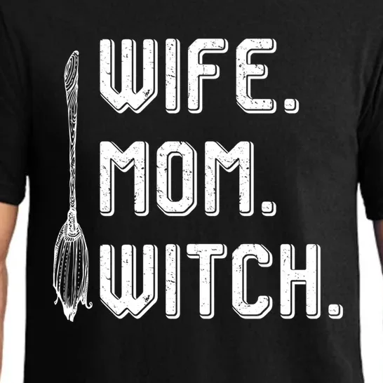 Wife Mom Witch Halloween Costume Mom Witch Great Gift Pajama Set